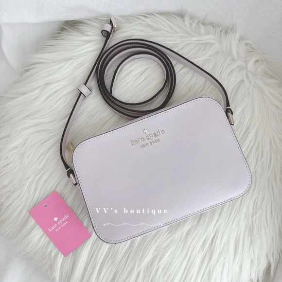 NWT Kate Spade Staci Mini Camera Crossbody Bag Lilac Moon Purple WLR00686